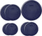 Pyrex Bundle - 7 Items: (1) 7402-PC 6/7-Cup Blue Lid, (2) 7201-PC 4-Cup Blue Lids, (2) 7200-PC 2-Cup Blue Lids, (2) 7202-PC 1-Cup Blue Lids